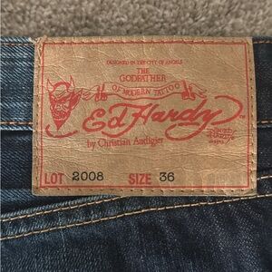 Ed Hardy Dark Blue Denim Jeans